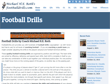 Tablet Screenshot of footballdrills.com
